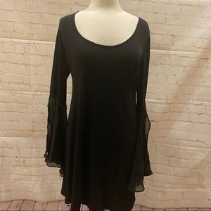Boston proper body con chiffonBell sleeves dress12